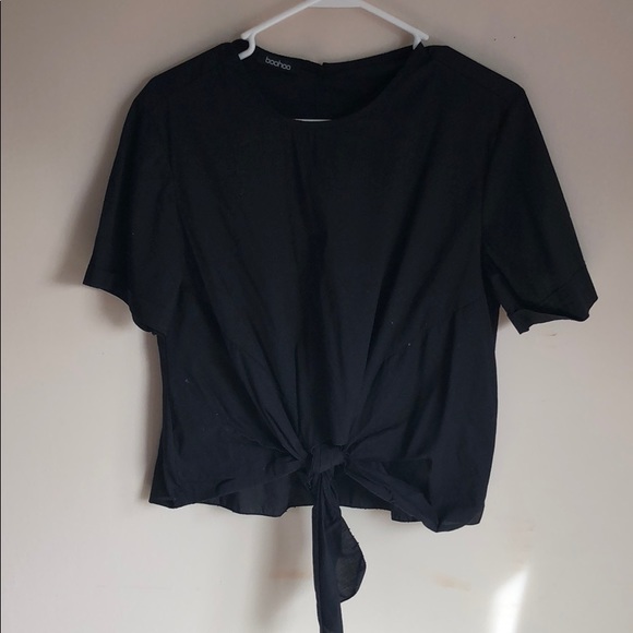 Black front tie shirt - Picture 1 of 1